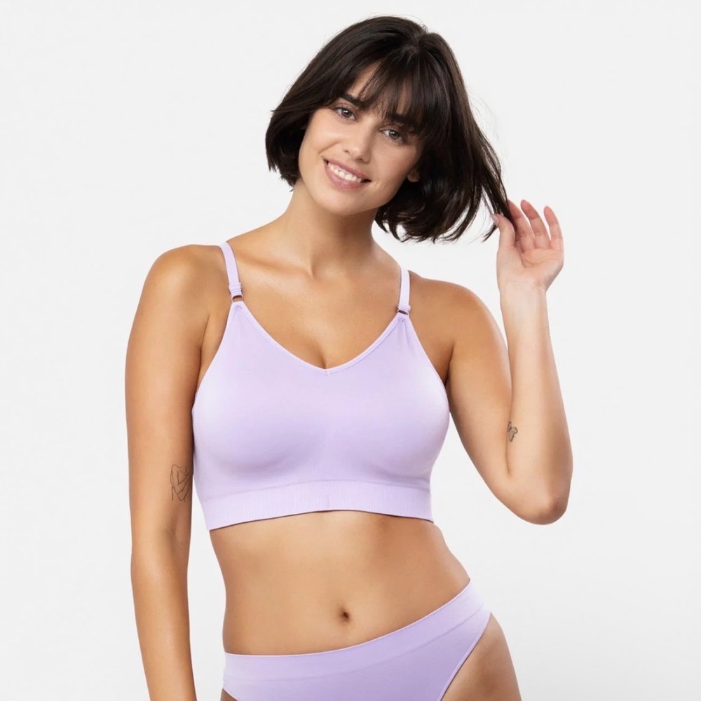 Underoutfit 454 Full Coverage Comfort Bra Lilac Size 3XL